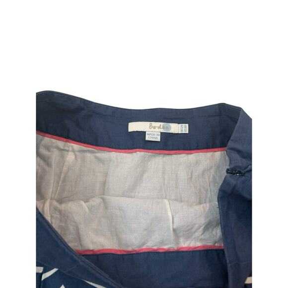 Boden Navy and White A-Line Skirt - Picture 3 of 4